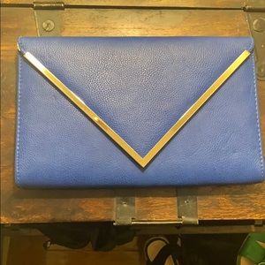ALDO Cobalt Blue Clutch with chain strap